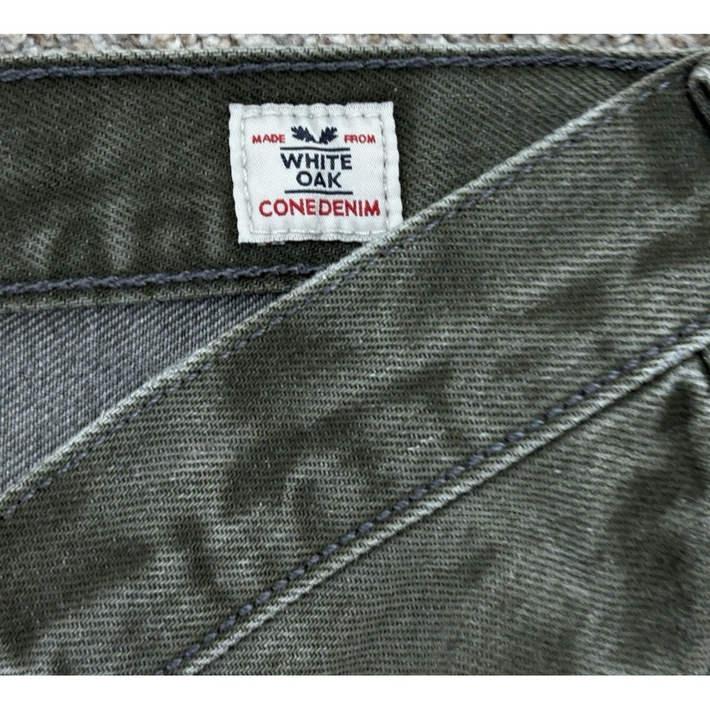 Levi's 501 White Oak Cone Denim Jeans Men's 34x30 Olive Green Americana Workwear - Picture 3 of 15